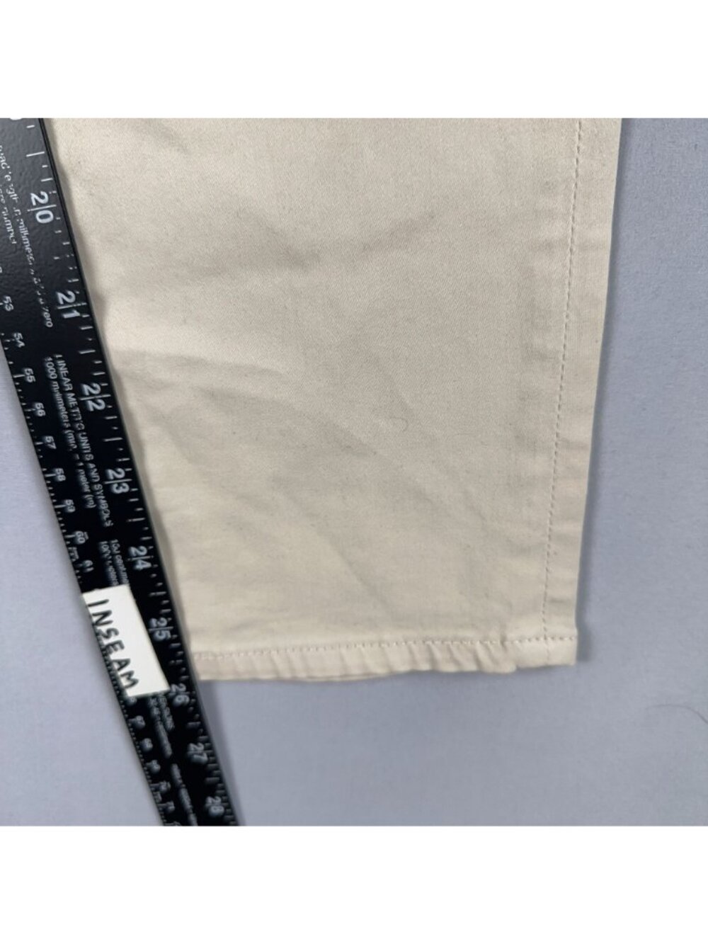 AG Adriano Goldschmied Prima Crop Pants Size 28 Regular Cigarette Beige - Picture 10 of 12
